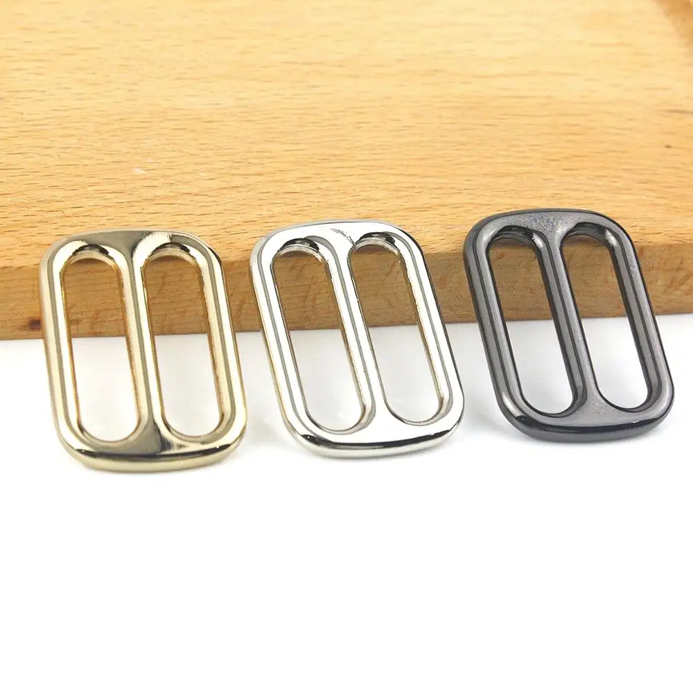 Metal Tri Glide Slide Buckle Middle Center Bar Adjuster Buckle for Leather Craft Bag Strap Belt Webbing 25/32/38mm