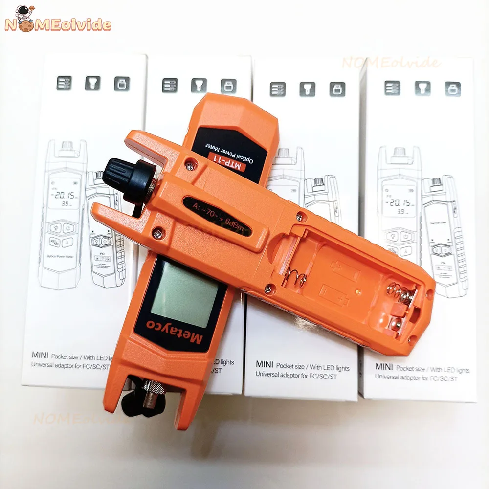 Metayco Fiber Optische Power Meter Mini Opm-70 ~ + 6dbm Fiber Optic Tool Kit Met Led Licht Multi-Golflengte Continu Werken