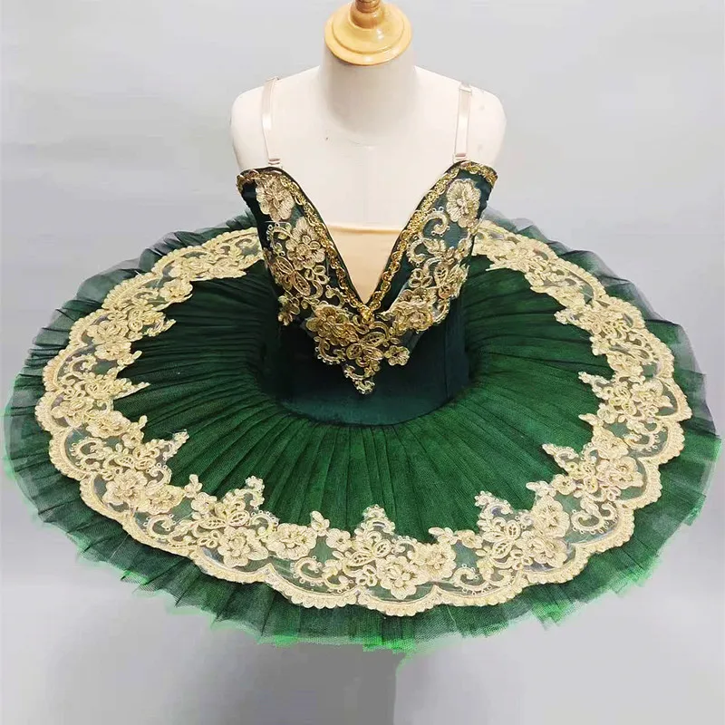 tutu-de-ballet-verde-oscuro-vestido-de-ballet-profesional-para-ninas-ropa-de-actuacion-para-ninos-y-adultos-trajes-de-bailarina-para-mujeres-y-ninas