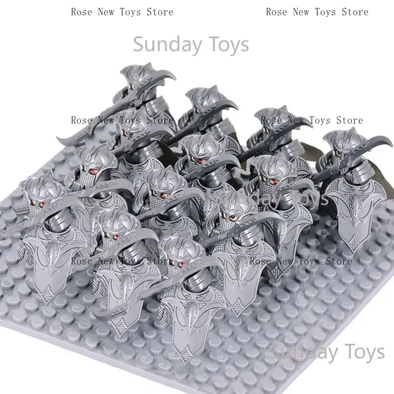 13 قطعة جوندور معركة الحرس مخصص المشاة الجيش الجندي مقابل سبارتانز الرومان فرسان روهان المحارب أرقام كتل مجموعة لعب للطفل #5