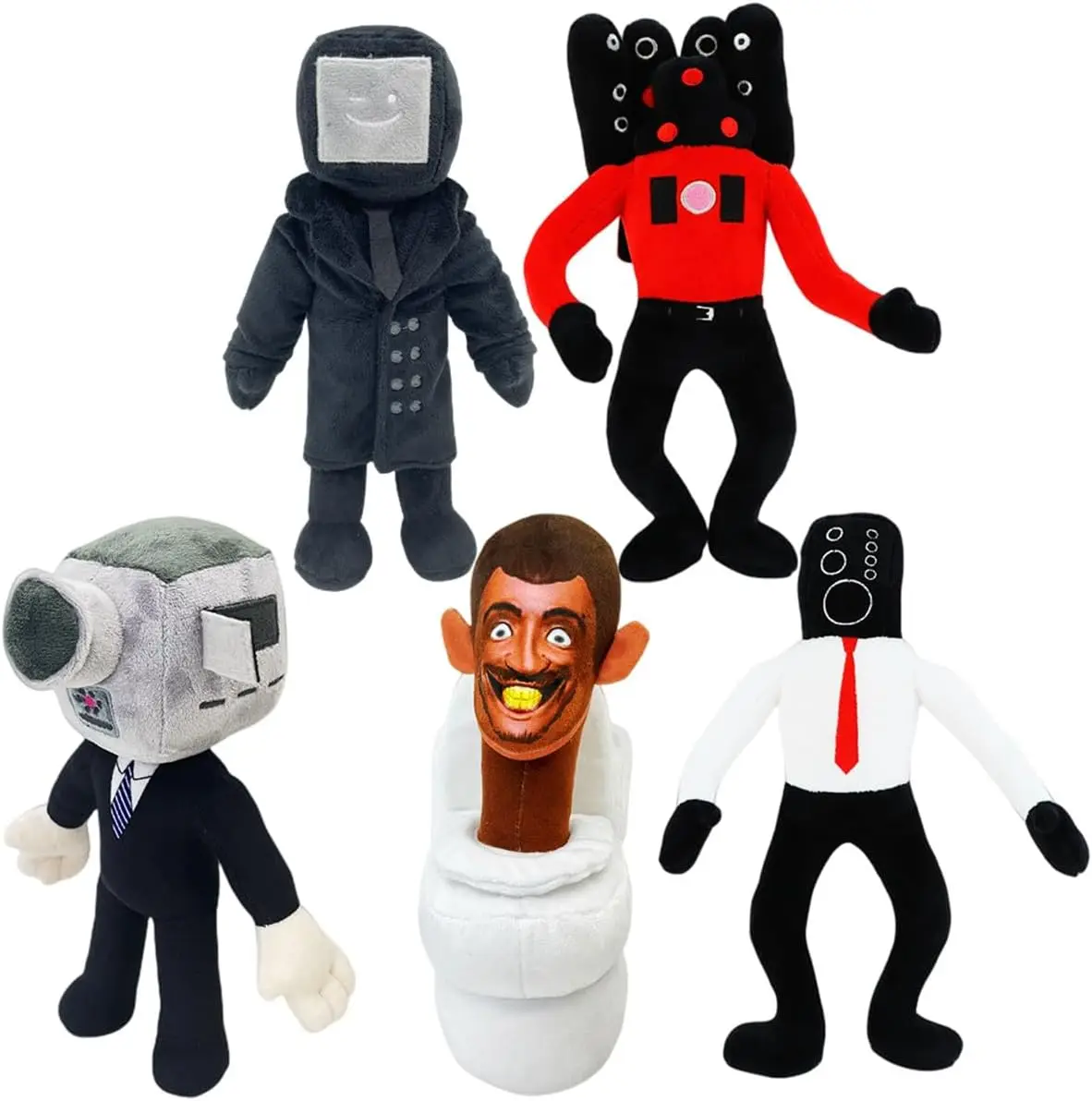 Skibidi toalete pelúcia boneca brinquedos presentes colecionáveis para crianças fãs adultos aniversário anime jogo figura titan tv homem cameraman