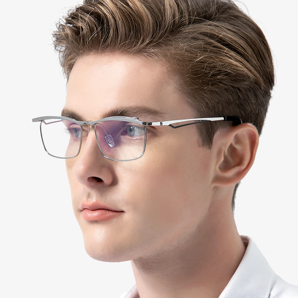FONEX Titanium Eyeglasses Frame Men Brand Design Flip Square Glasses Frame Flip-up High Quality Japanese Ultralight Eyewear 8043