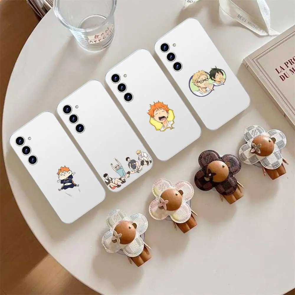 Oya O-Oya Haikyuu Phone Case For Samsung Galaxy S21 S22 S23 S24 S25ULTRA FE Ultra Plus5G A52S Transparent Cover