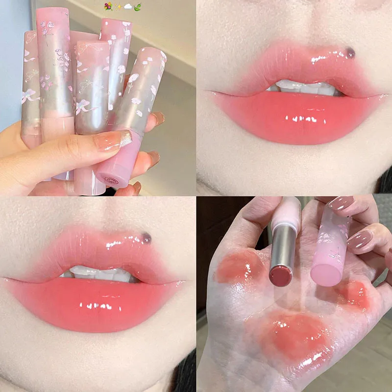 Lip Gloss Lip Glaze Mirror Water Gloss Long-lasting Nourishing Softing Moisturizing Non-stick Cup  Lipstick Makeup Cross-border