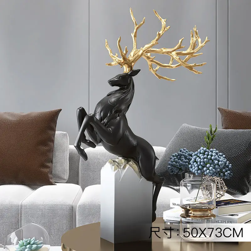 Creative Deer Living Room Decoration Large Floor Sofa TV Cabinet next to Home Soft Furnishings Gift