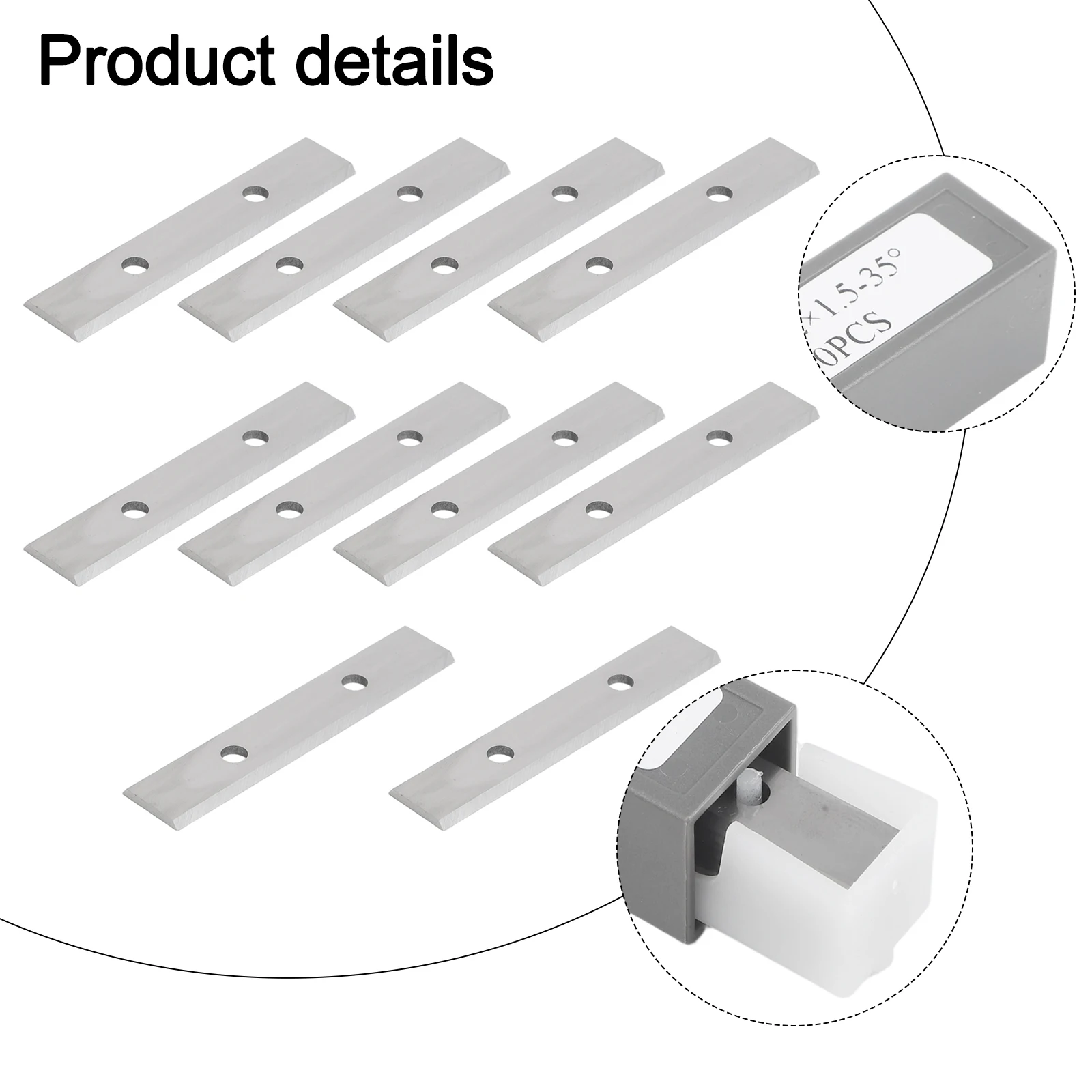 For Woodworking Scraper for blades 10pcs Carbide Inserts with Rectangular Design and Long Lasting Edge Retention