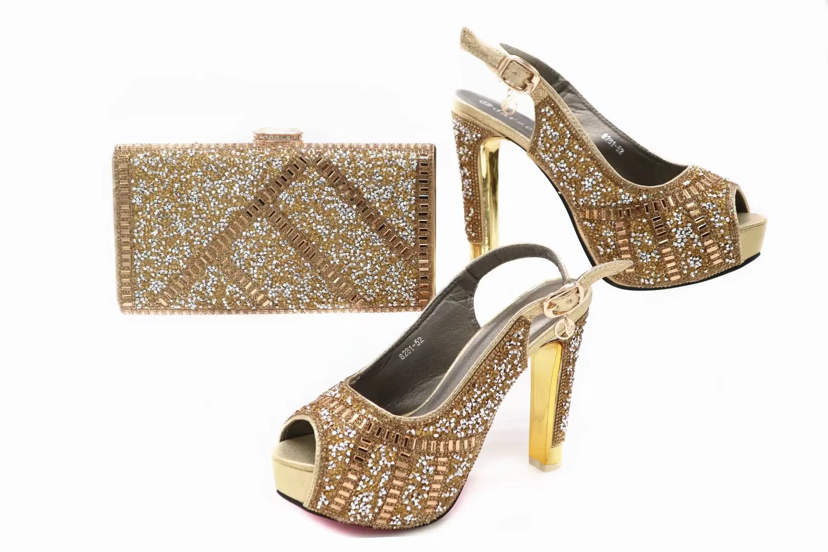 Haniye African Style Shoes and Bag Set 5