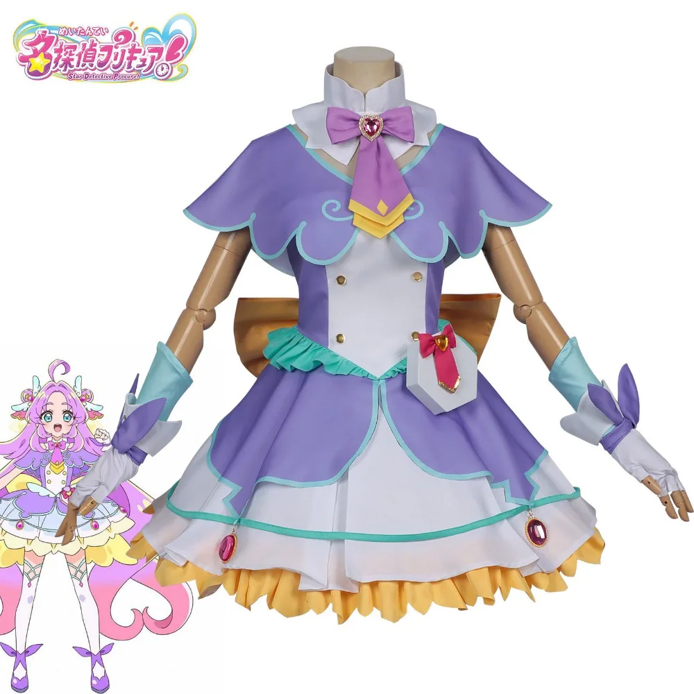 

Meitantei Precure Akechi Anna Cosplay Dress Full Set Detective Theme Costume for Anime Comic Con Halloween Carnival Party