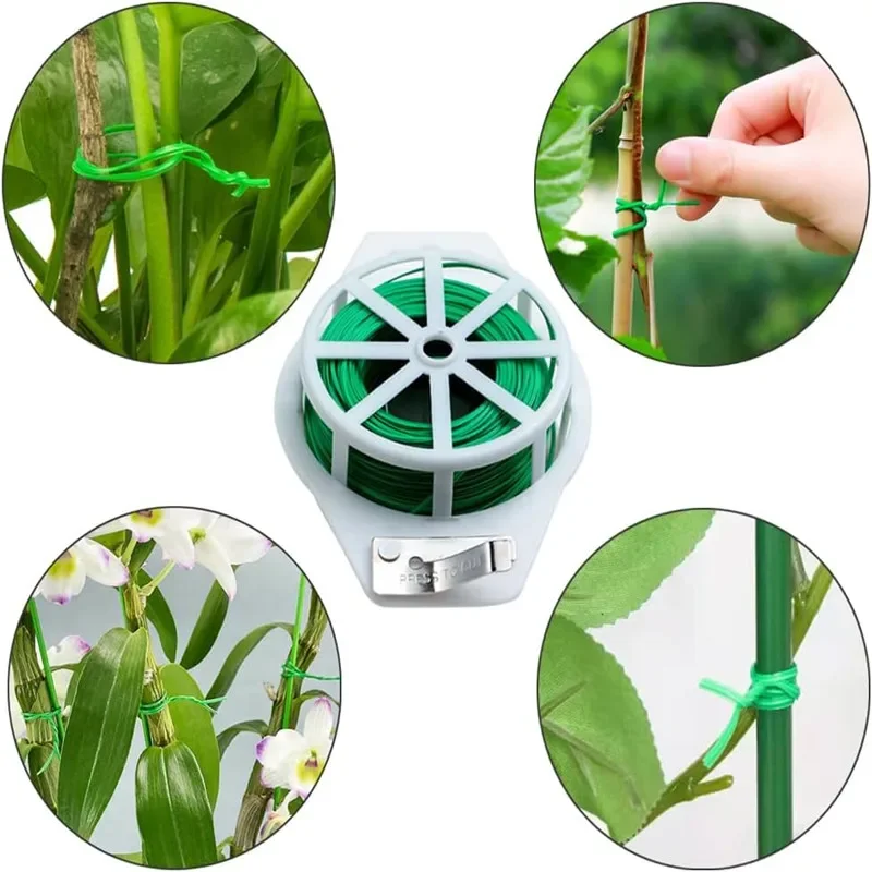 

20/30/50M Garden Strapping Wire Flexible Binding Plant Bundle Wire Flower Climbing Support Creeper Vines Hoops Fixed Tying Tool