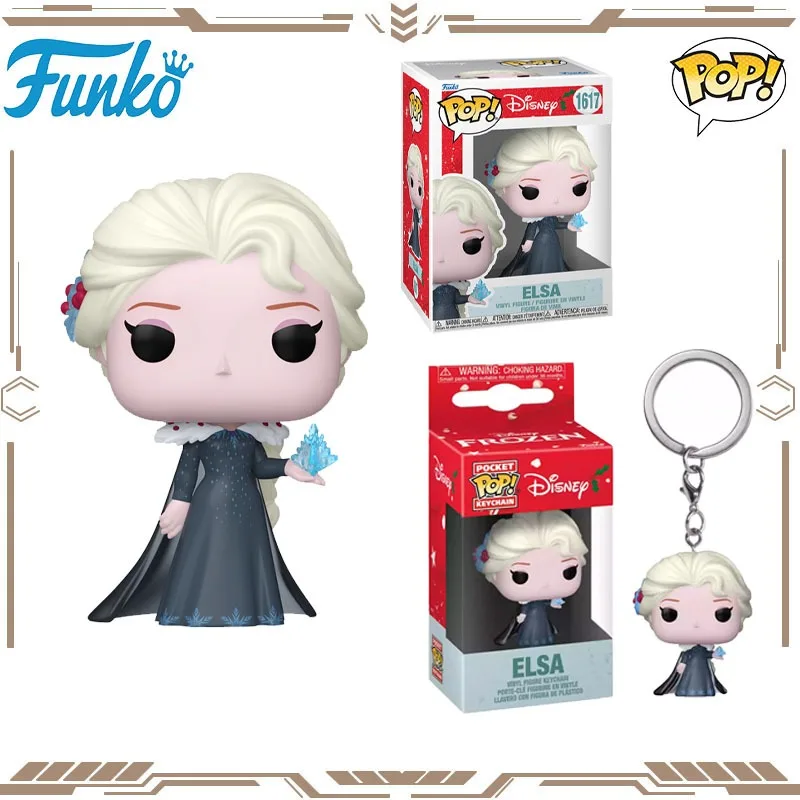 

Оригинальная аниме-фигурка Funko POP Disney Elsa 1617, экшн-фигурка, игрушки для мальчиков и девочек, подарок, Коллекционная модель, украшения