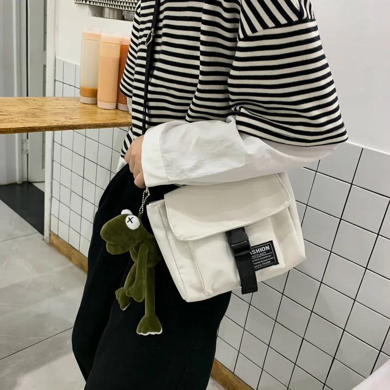 Koreanische Geldbörsen und Handtaschen Segeltuch tasche Student Cross-Body Single-Shoulder-Tasche