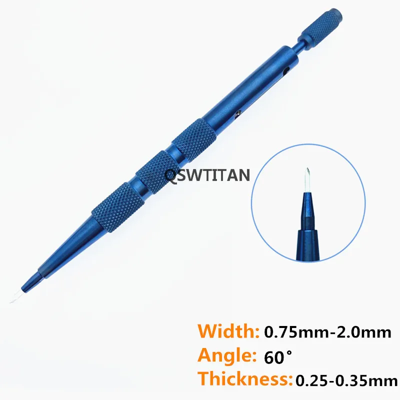 ชุดใบมีดปลูกผมแซฟไฟร์ 1 ชุด ใบมีดปลูกรากผม ปากกาปลูกผม