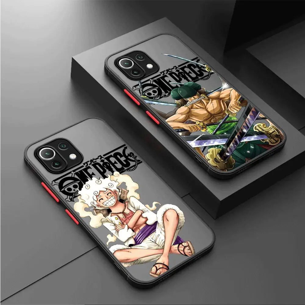 One Pieces Anime Phone Case for Xiaomi Mi 9T 11 Lite 11T 12 12X 12T Pro 13 Pro 13 Lite 13 Ultra Matte Shockproof Armor Cover