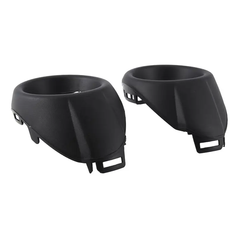 AEE5-For Ford Focus 3 III 2012-2014 Front Bumper Fog Light Cover Bezels Housing Trim-Black