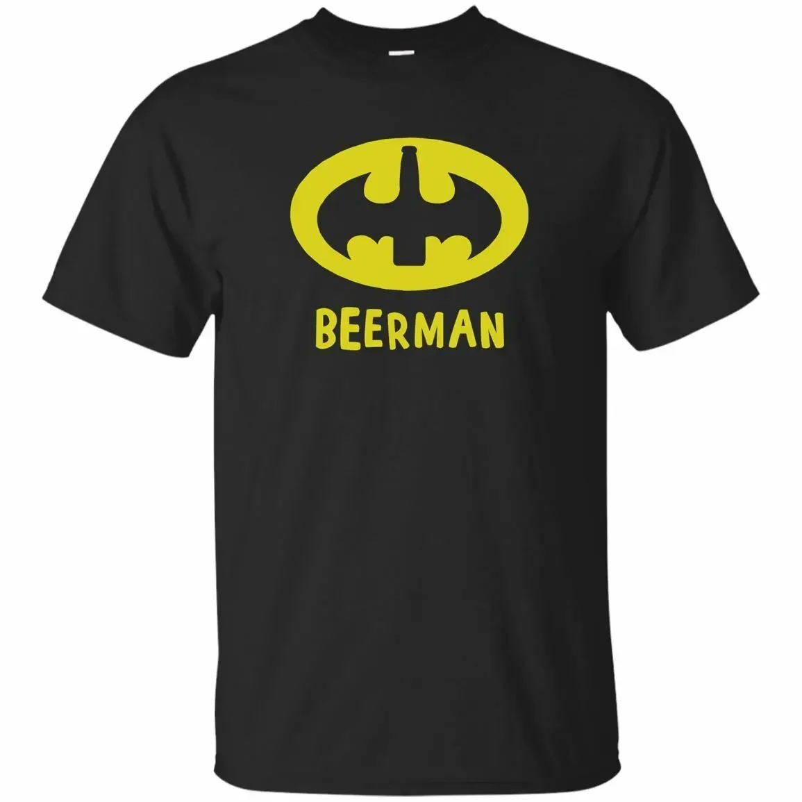 Funny Drink Beer Parody Icon Beer Man T-Shirt. Summer Cotton Short Sleeve O-Neck Mens T Shirt New S-3XL