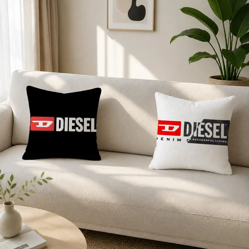Fashion Brand Diesel Cushion Cover Soft Plush Cushion Covers Fluffy Throw Pillow Cases for Sofa Bedroom Home Decor