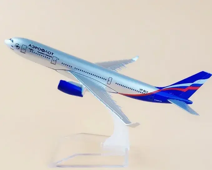 16 cm Legierung Metall Air Aeroflot Russian Airlines Airbus 330 A330 Airways Flugzeug Modell Flugzeug Modell W Stand Flugzeug Geschenk