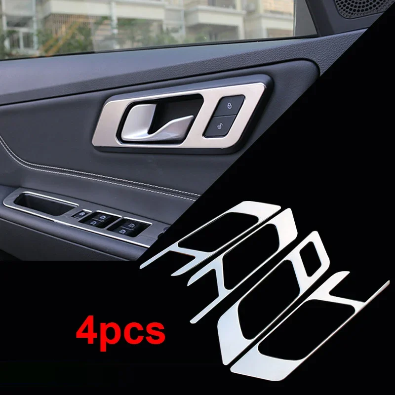 Stainless Steel for FAW BESTURN X40 Inner Door Handle Decoration Frame