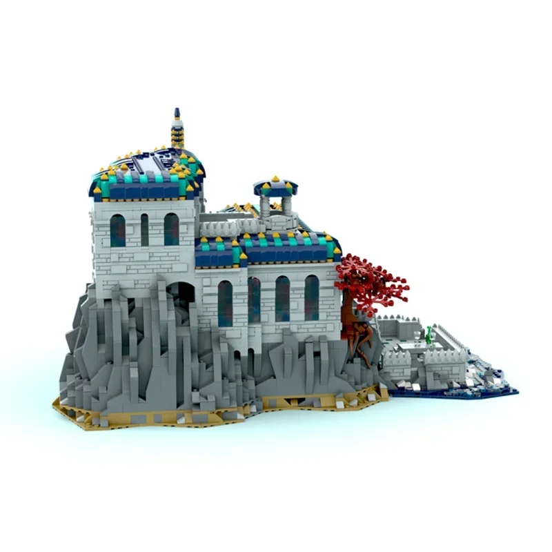 Modelo City Street View, bloques de construcción Moc, modelo de palacio Oriental, tecnología de construcción, bloque Modular, juguete DIY, conjunto de regalos para vacaciones