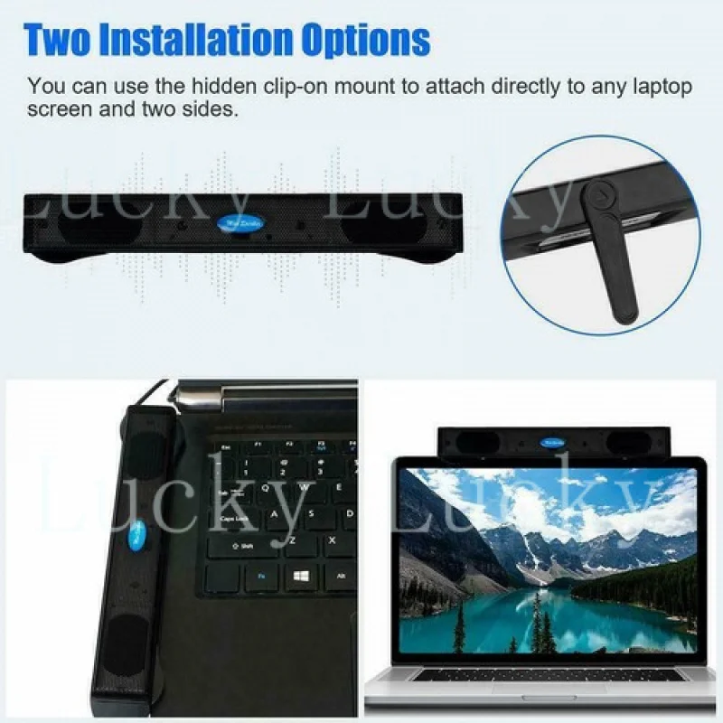 f  Black USB Port Multimedia Mini Speaker For PC Laptop BEST Portable ~х S3N5  H3O8