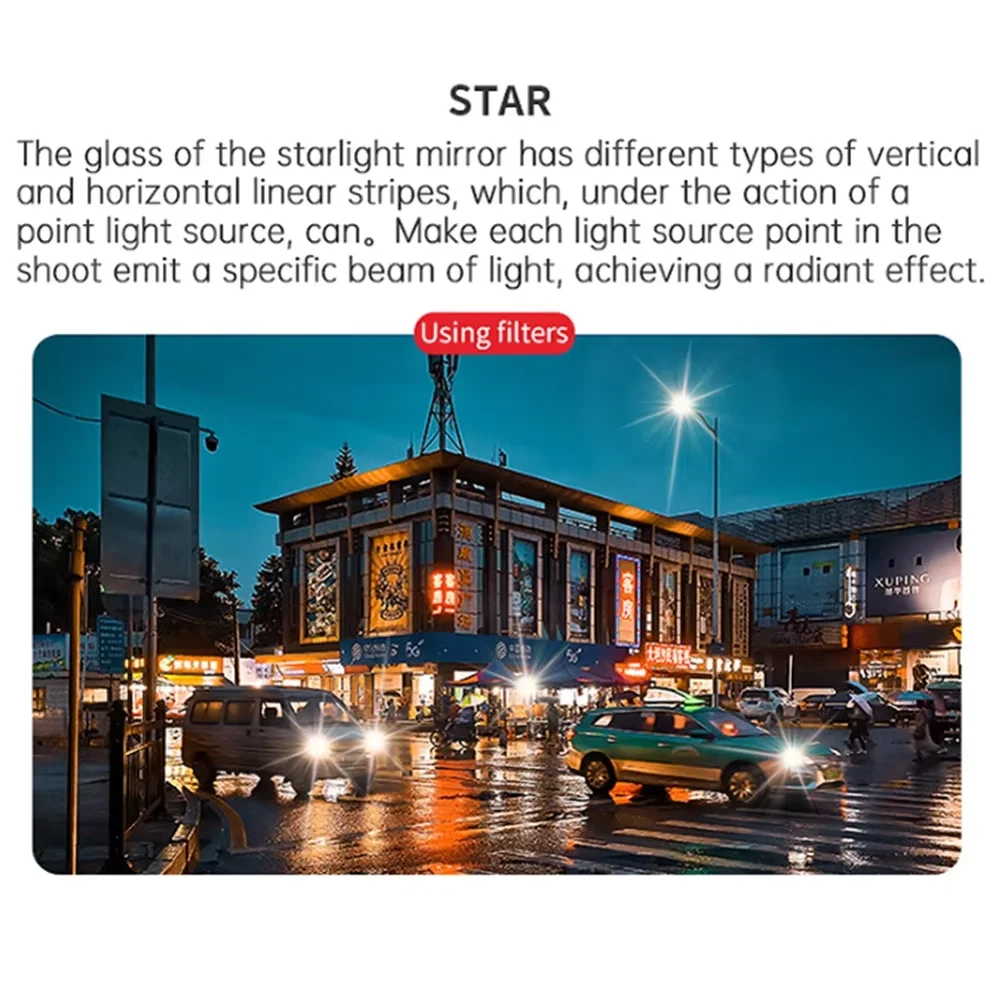 X3 Vidro UV CPL Estrela Noite ND8PL ND16PL ND32PL ND64PL ND PL Tampa do Filtro de Lente para Câmera de Ação XTU X3