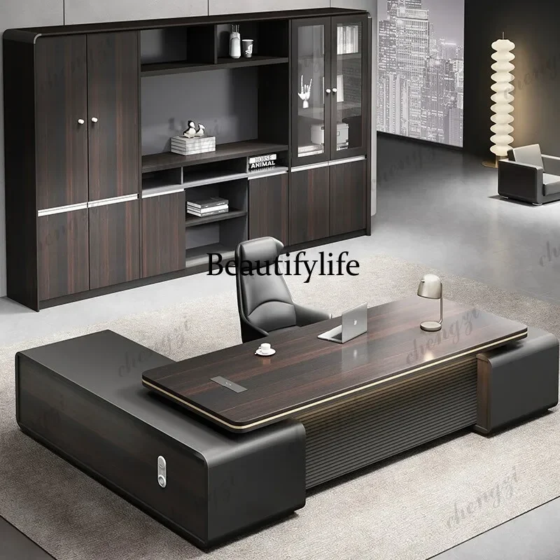 B573 Supervisor Manager Office Desk Reception Room Richly Vintage Office Desk Particularly High Offcie Furniture El Escritorio