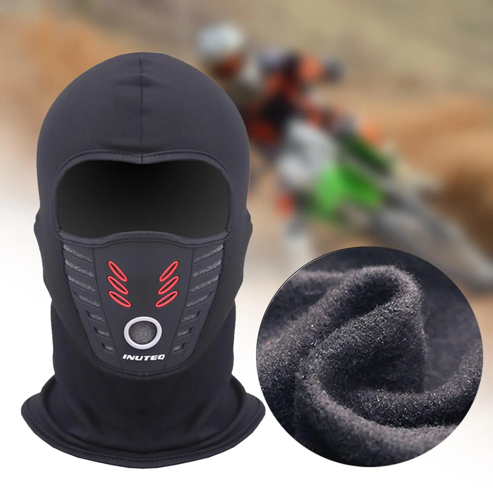 Cagoule chaude d'hiver, écharpe courte et douce, couverture faciale en peluche, chapeau coupe-vent, Protection solaire pour moto, hommes et femmes