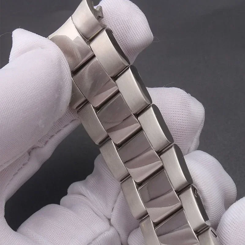 904 الفولاذ المقاوم للصدأ حزام (استيك) ساعة ل رولكس أويستر الأبدي Datejust دايتونا الغواصة الفاخرة الرجال حزام ساعة اليد 20 مللي متر 21 مللي متر