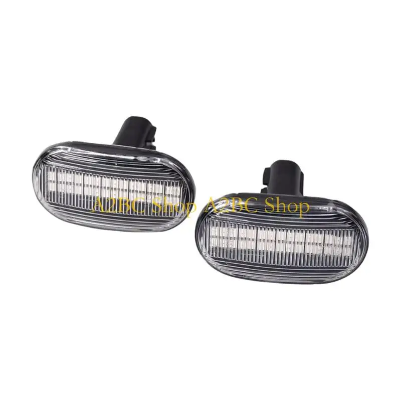A2BC 2PCS Sporty LED Side Turn Lights Plug & Play Fits 1999 Through 2019 Models