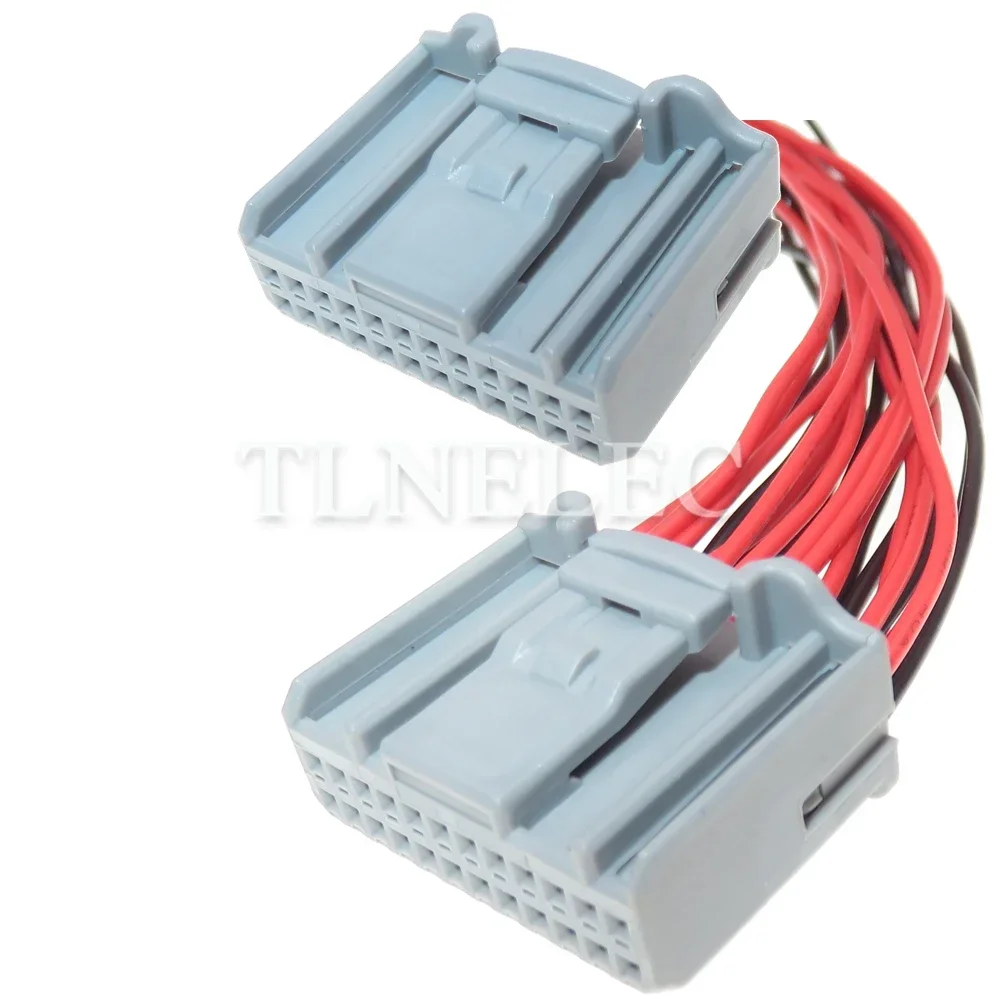 24 Pin Way Car Navigation System Wiring Cable Socket Auto Rearview Mirror Unsealed Connectors For Toyota Lexus 1612906-1