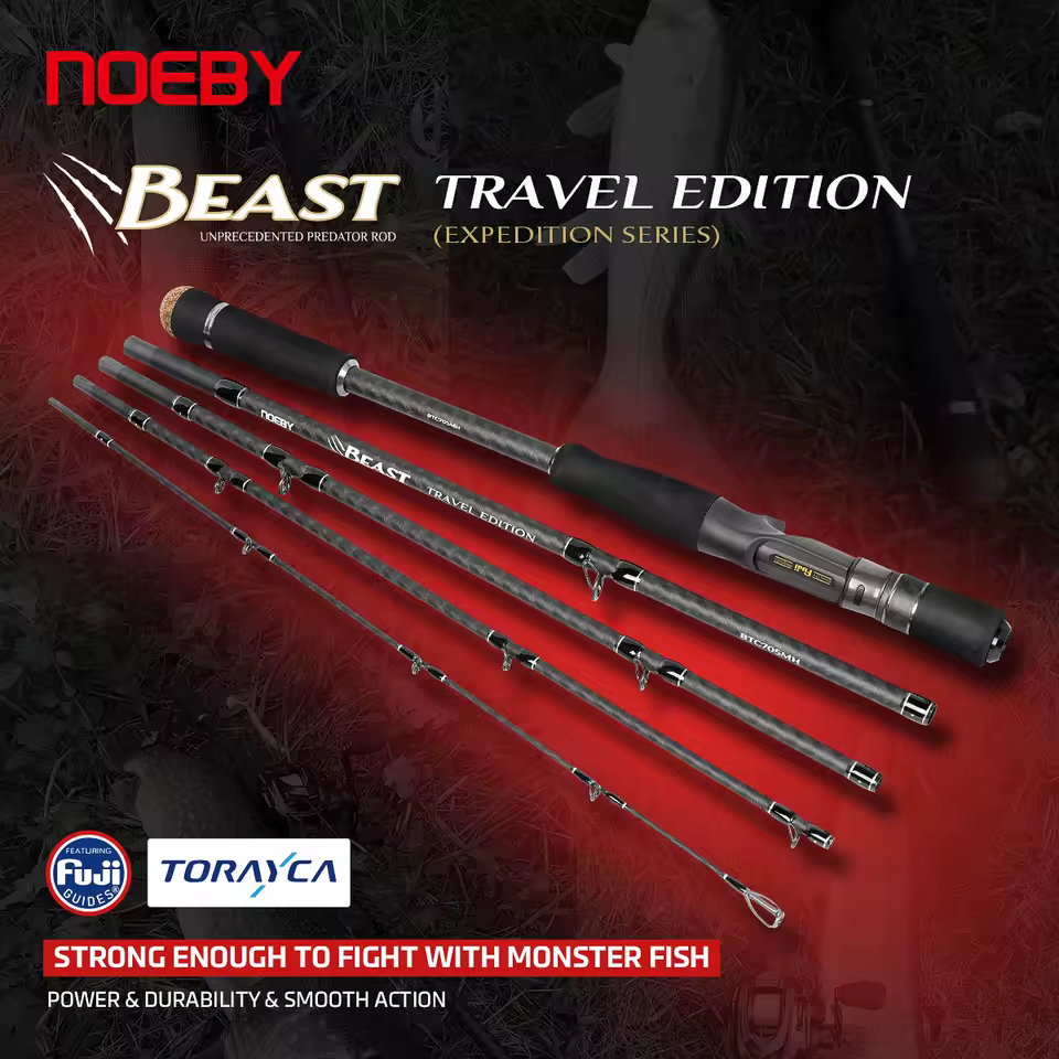 Vara de pesca Noeby 5 seções edição de viagem