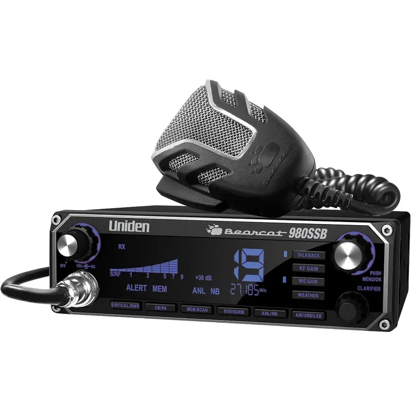 

BEARCAT 980 40- Channel SSB CB Radio with Sideband NOAA WeatherBand,7- Color Digital Display PA/CB Switch