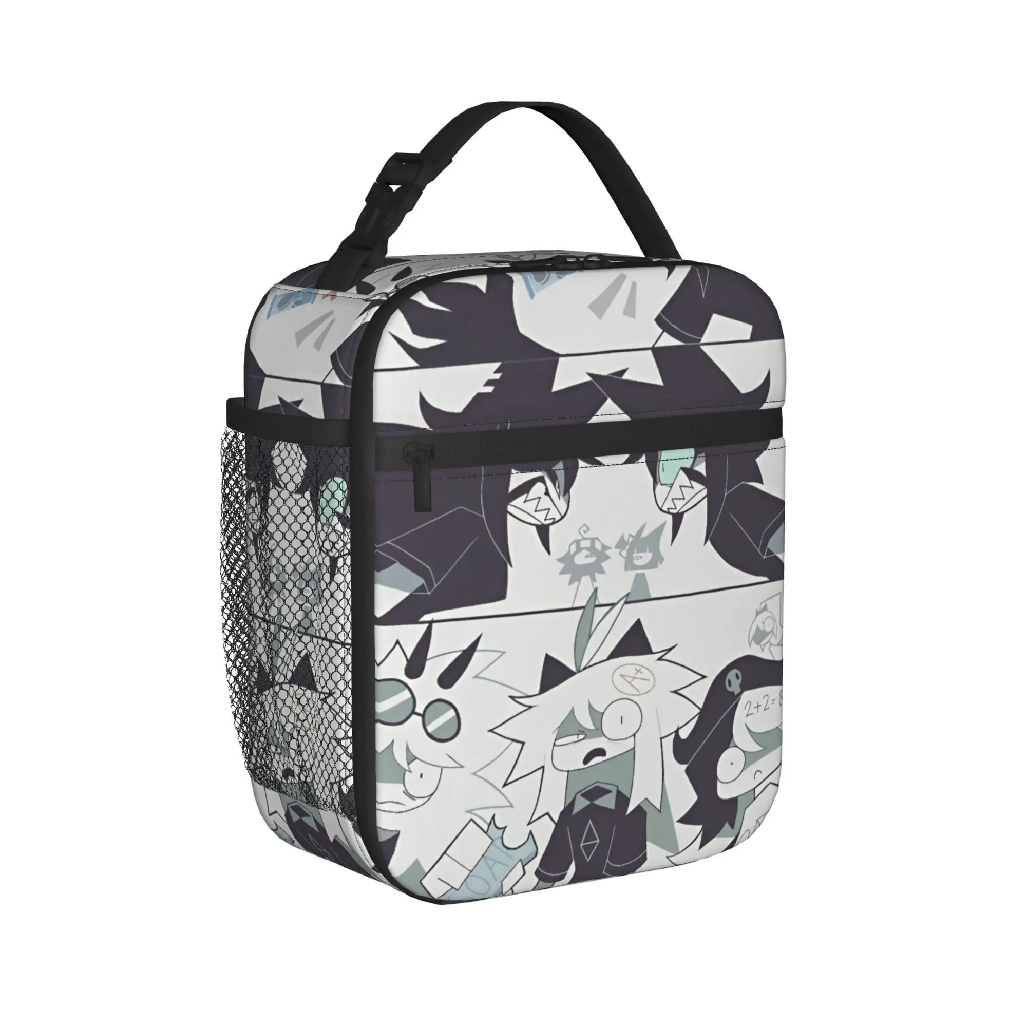 Cartoon Anime Miss Circle  Insulated Lunch Bags Portable Education  Reusable Thermal Bag Lunch Box Tote Food Storage Bags