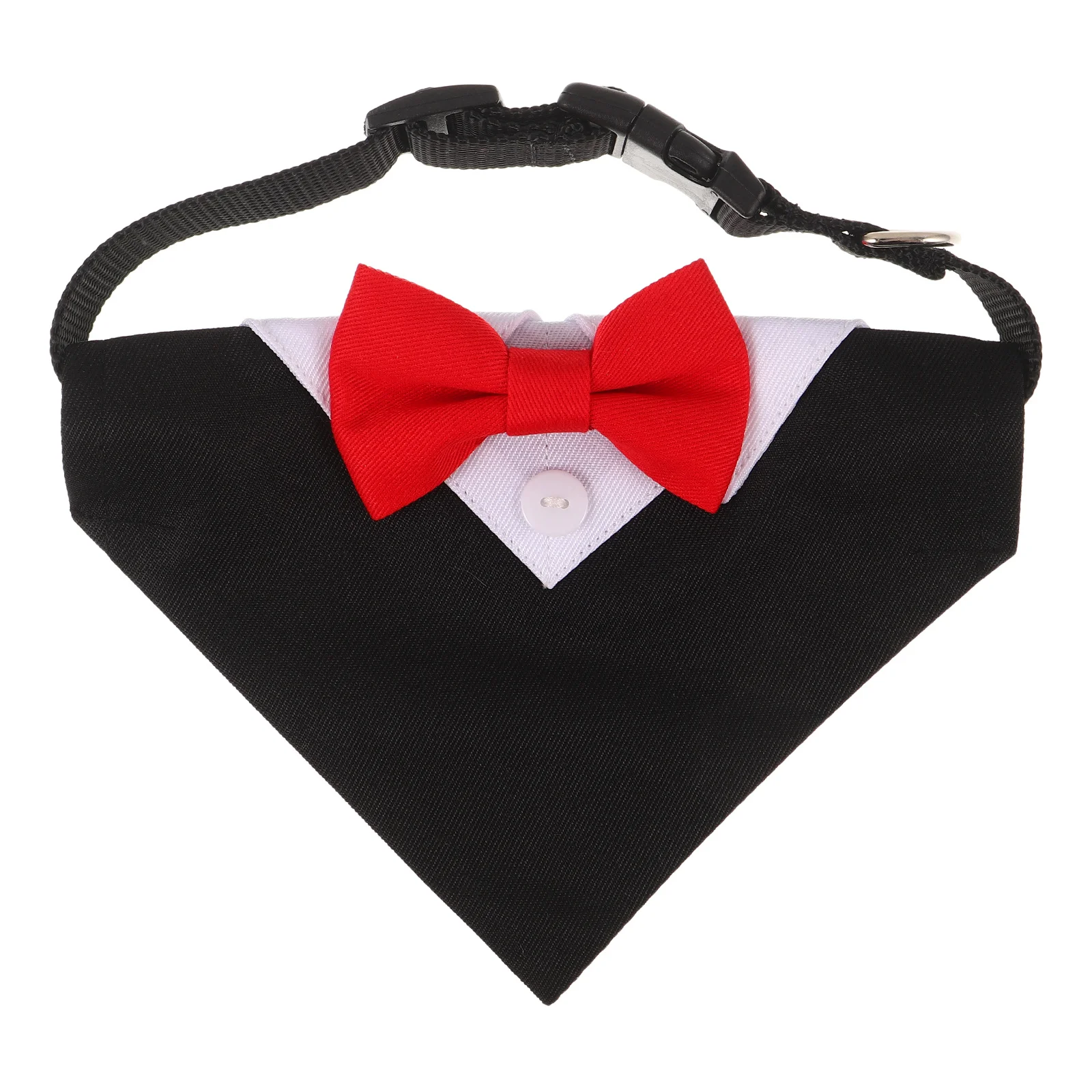 

Pet Drool Bib Adjustable Triangle Dog Bandana For Small Dogs Cats Soft Washable Puppy Scarf - Formal Pet Apparel