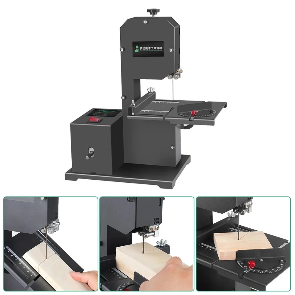 

MG-800W Electric Table Saw Lathe Machine 220V Band Saw Machine 1750RPM Woodworking DIY Polishing Grinding Cutting Tool