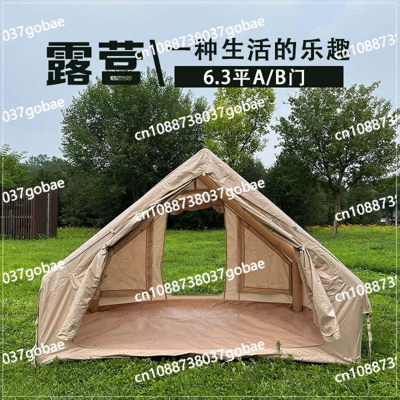 6.3 Electric Inflatable Tent for Outdoor Camping No Mobile Inflatable Tent, Large Door Automatic Inflatable Tent