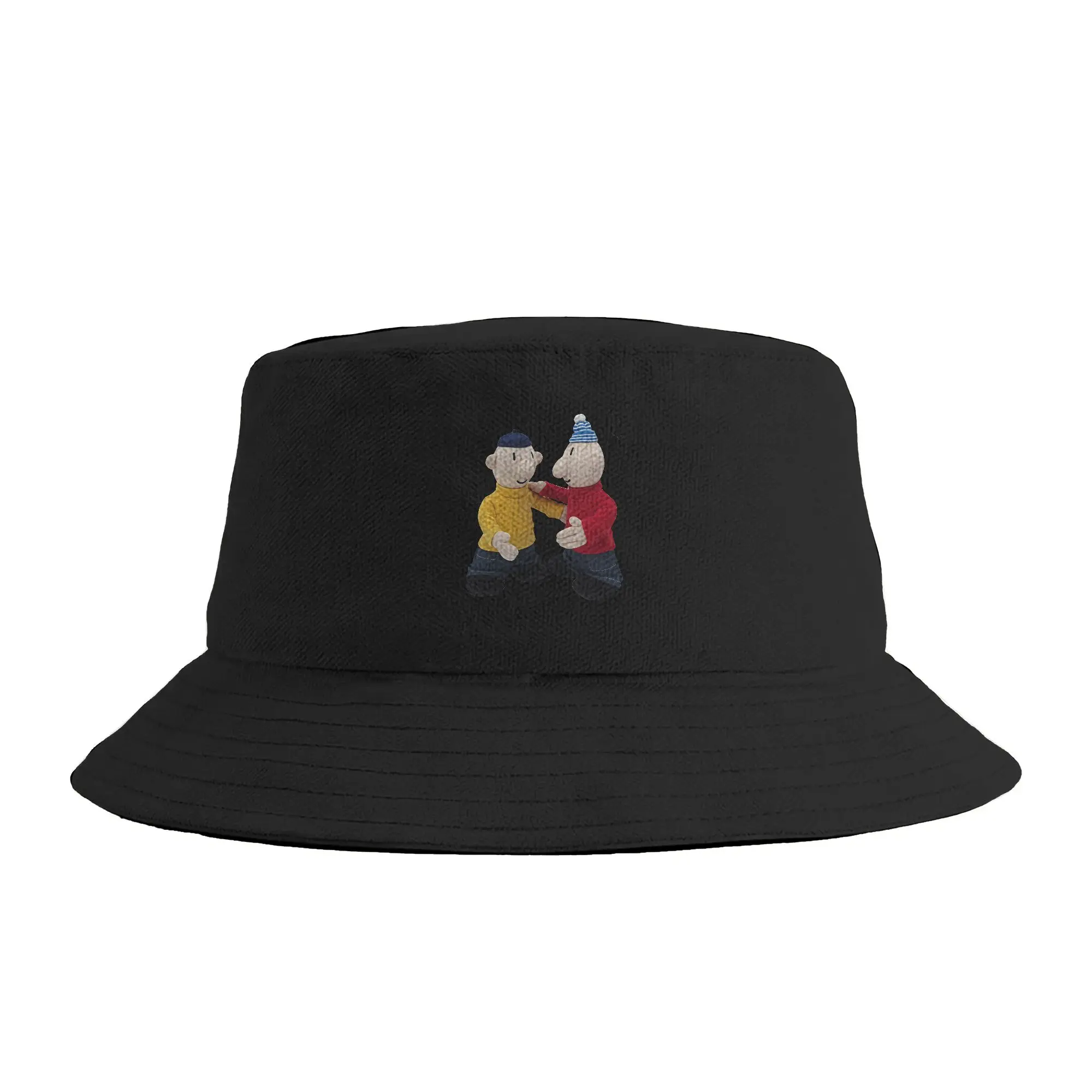 Pat & Mat Manga Graphic Bucket Hat  Outdoor Fisherman Caps For Women Vintage Vacation Sun Hats Soft Fold Graphic Cap