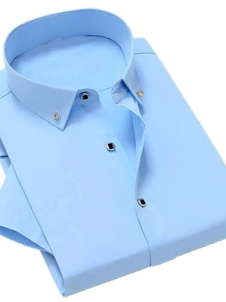 

Цвет Slim Fit ort Sve Pure Color irt Топ Мужской повседневный летний модный воротник на пуговицах стандартной длины