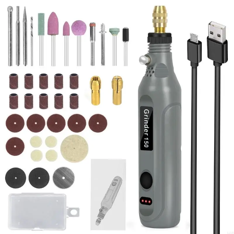 For Sanding Polishing Grinding Mini Cordless Rotary Tool 3 Speed Grinder Accessories Rechargeable Art Craft Tool