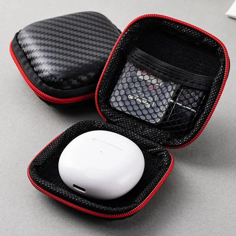Di Động Mini Tai Nghe Chụp Tai Hộp Cứng EVA Tai Nghe Hộp Bảo Quản Túi Cho Earpod Tai Nghe Nhét Tai Không Dây Bluetooth Tai Nghe Chụp Tai Phụ Kiện