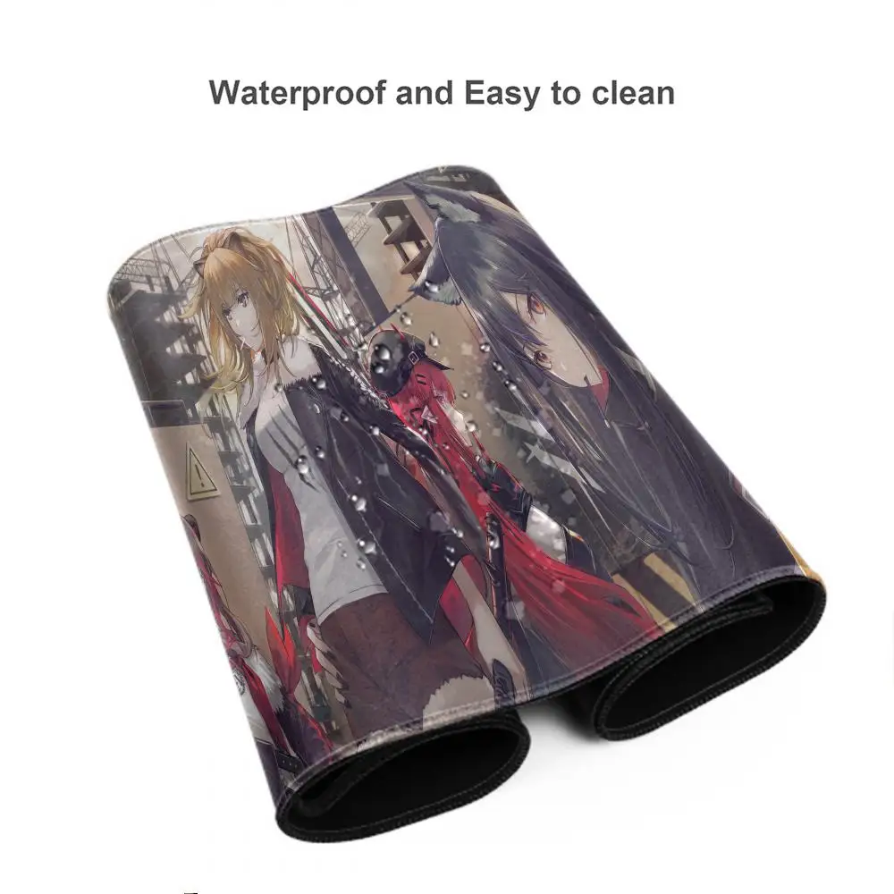 Kawaii Anime Game Mouse Mat Arknights Texas Mousepad With Lock Edge Gaming Accessories Prime Gaming XXL Keyboard Pad