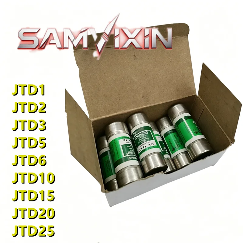 JTD1 JTD2 JTD3 JTD5 JTD6 JTD10 JTD15 JTD20 JTD25 (1piece) Class J Time Delay 600V Fuse, Original In Stock