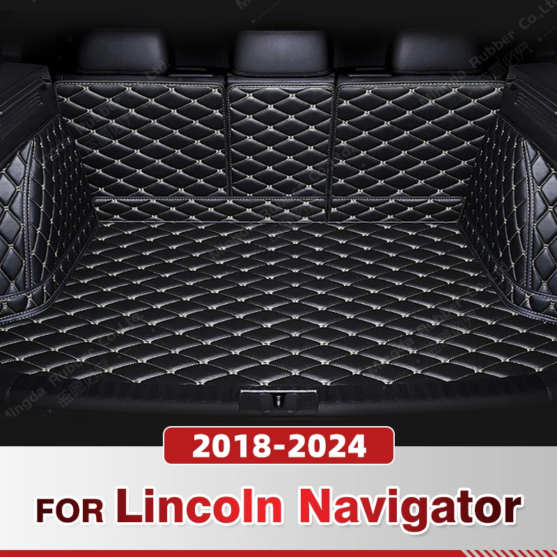 

Автоматический коврик в багажник с полным покрытием для Lincoln Navigator SUV 2018-2024 2023 22 21 20 19, чехол для багажника автомобиля, аксессуары для салона багажника