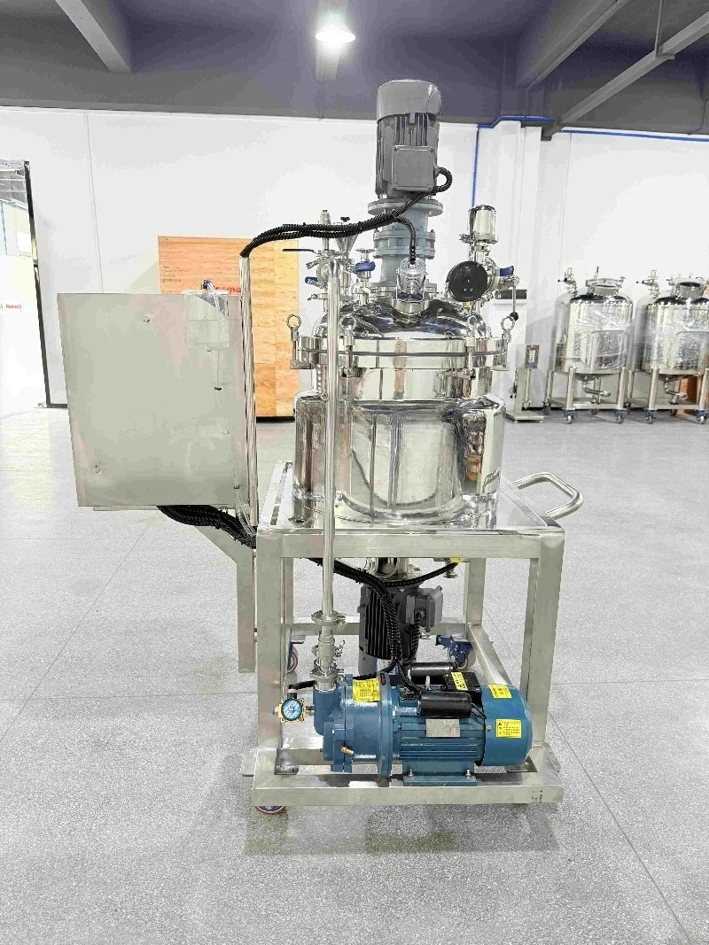 Picture 4: Hot Sale 50 Kg 100 200 300 500 1000 1500 2000 3000 5000 Litre Paste Mixing Tank Vacuum Emulsifier Mixer Homogenizer