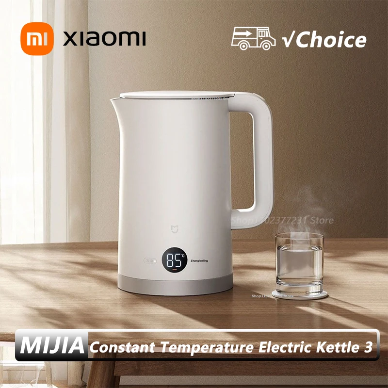 

Xiaomi Mijia Constant Temperature Electric Kettle 3 Home Automatic Power Off 316L Stainless Steel 1800w Fast Heating 1.7L