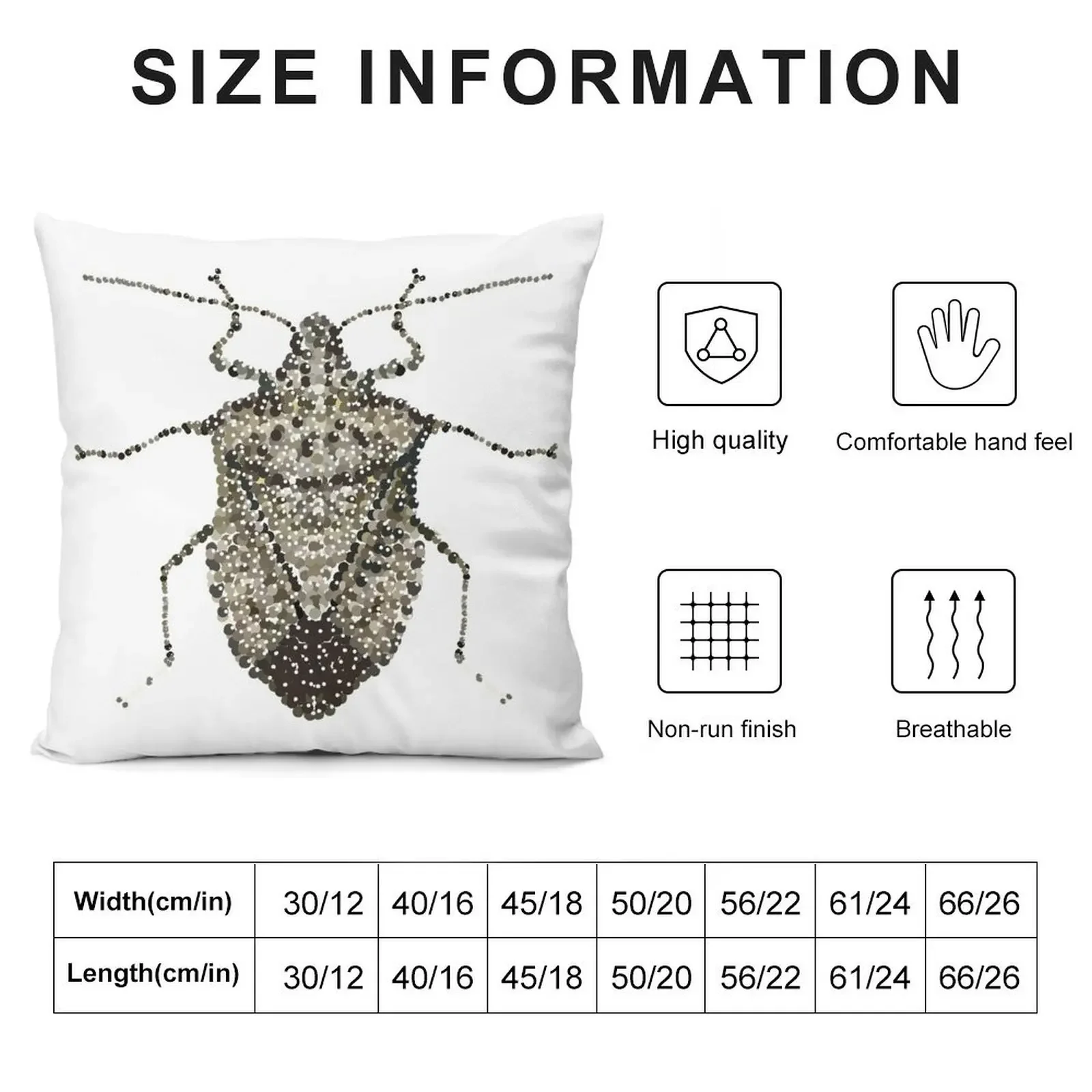 One Beautifully Bedazzled Stink Bug Throw Pillow Christmas Pillow Covers Decorative Cushions For Luxury Sofa pillow