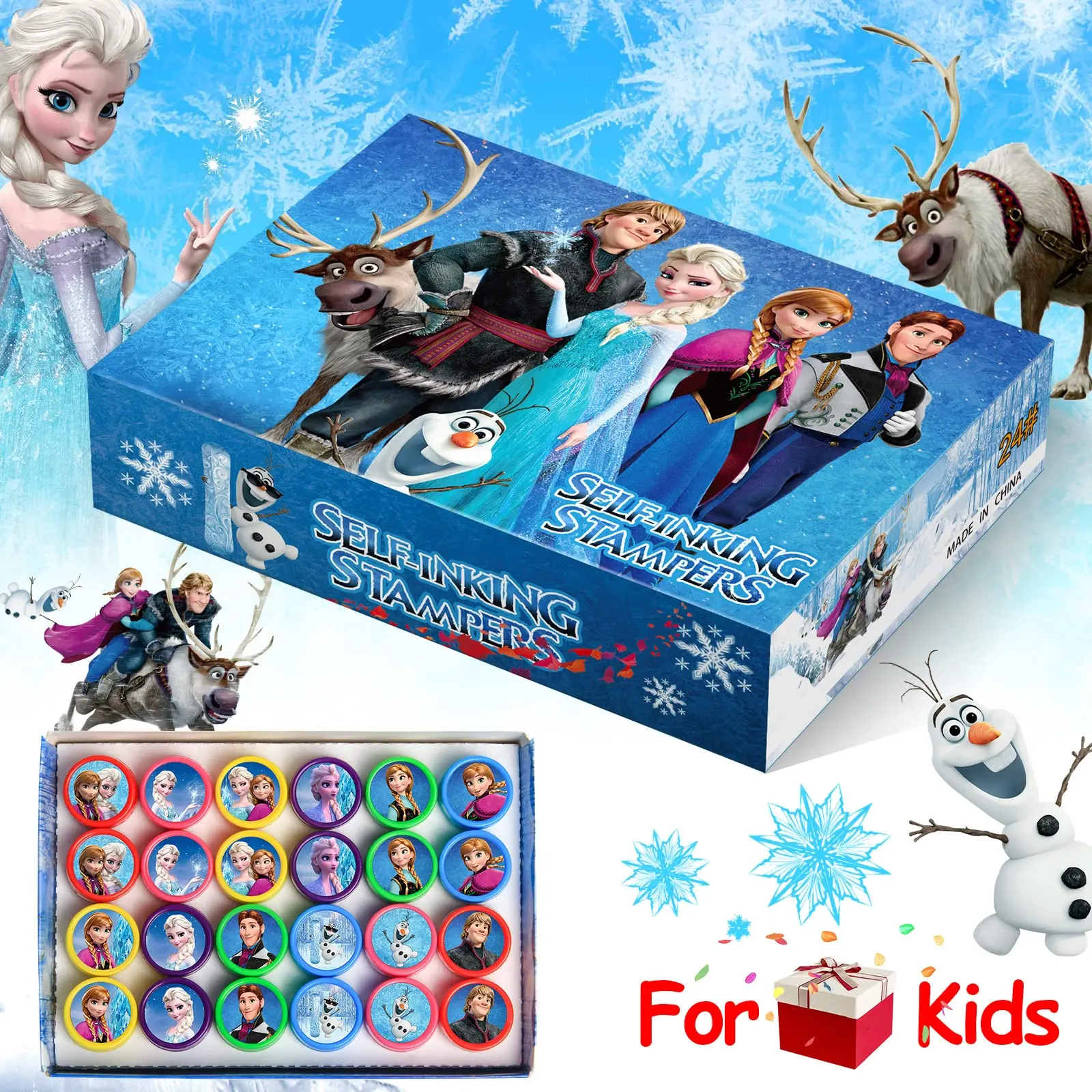 

10/20pcs Frozen Princess Seal Stamps Party Favor Kits Set Anna & Elsa Goodie Bag Stuffers Birthday Party Supplies Pinata Fillers