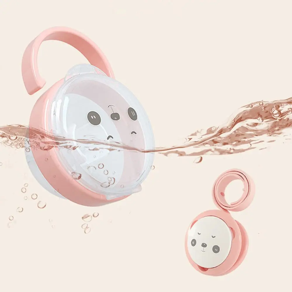 휴대용 플라스틱 식품 등급 실리콘 노리개 젖꼭지 보관함 팬더 모양 젖꼭지 홀더 박스 아기 젖꼭지 클립