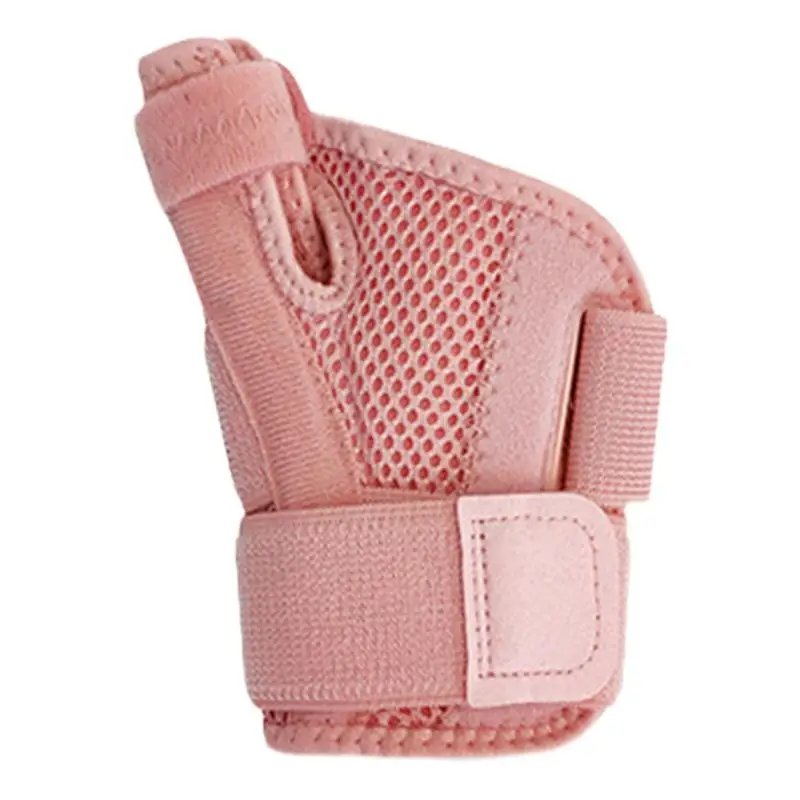 Thumb Support Brace Adjustable Hand Brace Thumb Stabilizer Breathable Mesh Elastic Compression Thumb Spica Splint Hand Wrist