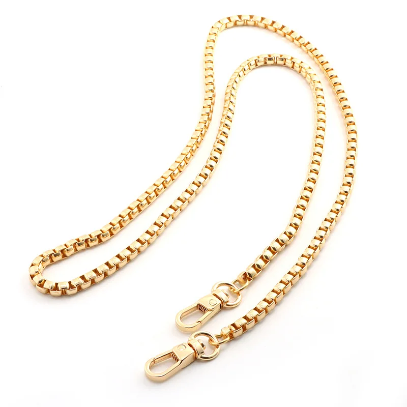 Stainless Steel Solid Metal Keel Link Bag Chain Bandage Accessories Handles Strap IP Gold Plated Silver Black Kpop DIY